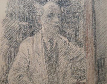 Gerard Roosen (1869-1935) - Zelfportret in het atelier, Antiek en Kunst