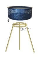 TAFEL ZWARTY CM Ø 35X50, Huis en Inrichting, Tafels | Sidetables, Ophalen of Verzenden, Nieuw