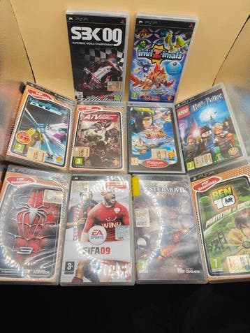 Sony - Playstation Portable (PSP) - Lotto 10 giochi PSP CIB:, Nieuw