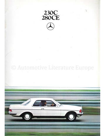 1980 MERCEDES BENZ E KLASSE COUPE BROCHURE ITALIAANS, Nieuw, Author