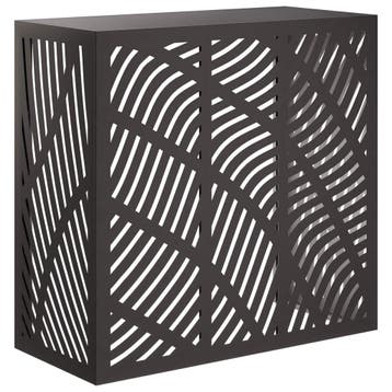 vidaXL Airconditioner hoes Zwart 110 x 50 x 105 cm Staal, Verzenden, Nieuw