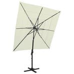 vidaXL Parasol 4-laags met aluminium paal 250x250 cm, Verzenden, Nieuw, 2 tot 3 meter