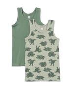 HEMA Kinderhemden dino - 2 stuks groen, Verzenden, Nieuw