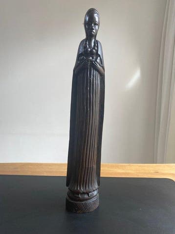 sculptuur, Moeder met kind Zwarte Madonna (Heilige Maria) -