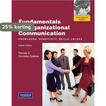 Fundamentals of Organizational Communication:International, Verzenden, Gelezen, Shockley-Zalabak Pamela