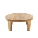 J-Line salontafel Rond Mango - hout - naturel, Huis en Inrichting, Tafels | Salontafels, Ophalen of Verzenden, Nieuw