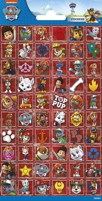Paw Patrol Stickervel Rood, Ophalen of Verzenden, Nieuw