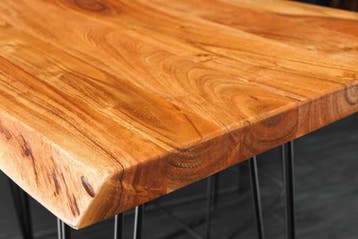 Massief houten bartafel MAMMUT 140 cm natuurlijke, Huis en Inrichting, Tafels | Eettafels, Ophalen of Verzenden, Nieuw