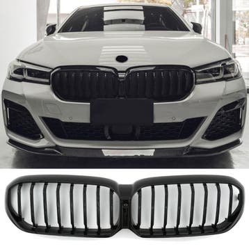 Grille glans zwart geschikt voor BMW 5 Serie G30 G31 LCI | 2, Auto diversen, Tuning en Styling, Ophalen of Verzenden