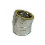 Dubbelwandig RVS, bocht 15° graden,  Ø300-350, Ophalen of Verzenden, Nieuw