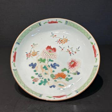 Bord - Porselein - fam rose yongzheng bord