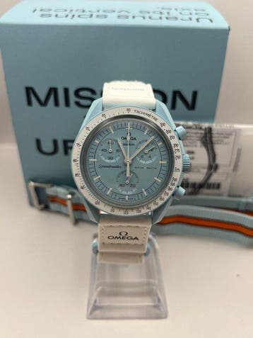 Omega x Swatch - MoonSwatch - Mission to Uranus - Zonder, Sieraden, Tassen en Uiterlijk, Nieuw