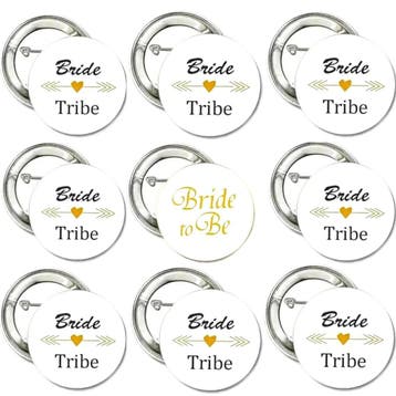 7-delige sjerpen set Bride to Be en Team Bride, Kleding | Dames, Ophalen of Verzenden, Nieuw, Wit, Accessoires
