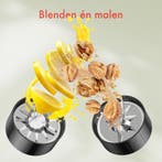 2dekans | KitchenBrothers Smoothie Blender 2-in-1 - 4 Bekers, Ophalen of Verzenden