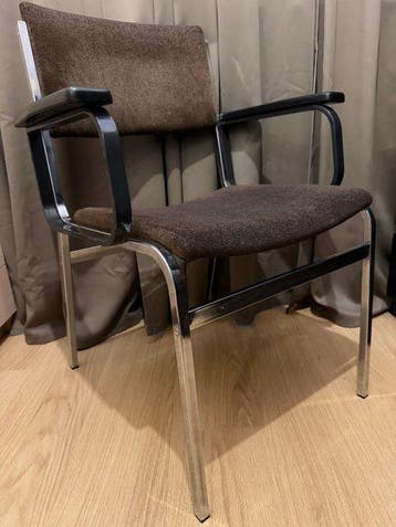 Gijs van der Sluis - Fauteuil - Textiel, Chroom - Fauteuil, Antiek en Kunst