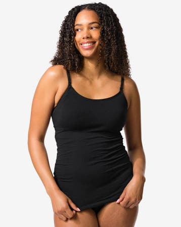HEMA Voedingshemd met ingebouwde cups zwart 3=35% / 2=25%, Kleding | Dames, Verzenden, Nieuw, Zwart