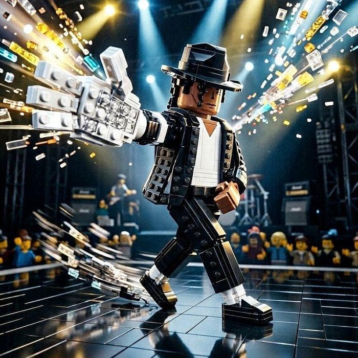 Naro - Canvas [XL] - Michael Jackson Moonwalk Masterpiece, Kinderen en Baby's, Speelgoed | Duplo en Lego