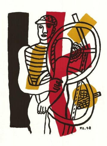 Fernand Léger (1881-1955), daprès - Le cycliste
