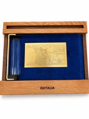 Italië. Medaglia/Banconota 20.000 Lire Tiziano - Editalia