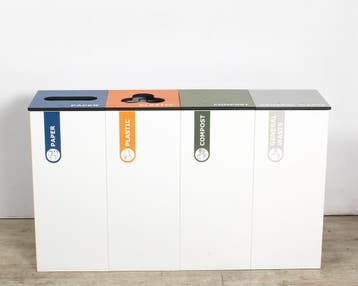 Herena Variobin met 4 modules, 72x122x31cm, afvalscheidin..., Overige plaatsen, Ophalen of Verzenden, Gebruikt, Overige typen