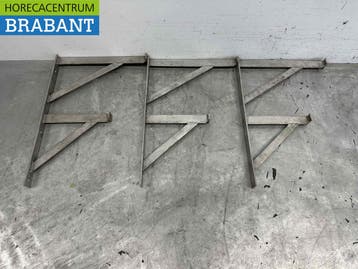 RVS Beugels Muurbeugels Beugel 3 stuks 60 x 41 cm Horeca, Ophalen of Verzenden, Gebruikt