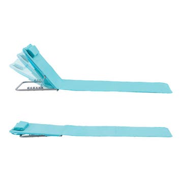 [en.casa] Strandmat Cellorigo met rugleuning set van 2 turqu, Verzenden, Nieuw