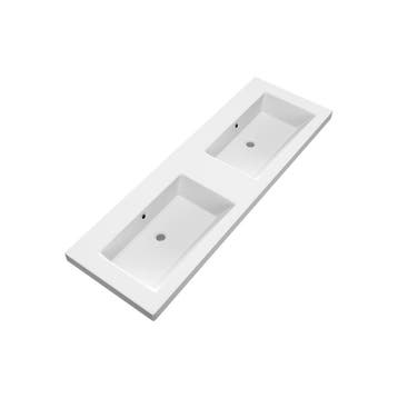 Brauer Solar Medium Wastafel - 140 cm - met 2 Spoelbakken en, Ophalen of Verzenden, Nieuw