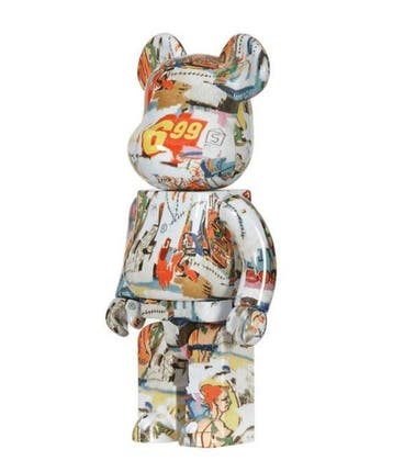 Medicom Toy - Be@rbrick 400% - Andy Warhol x Jean-Michel