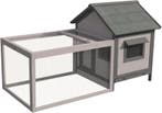 Konijnenhok Grace Cottage Grijs – Houten konijnenhok, Verzenden, Nieuw, Overige typen