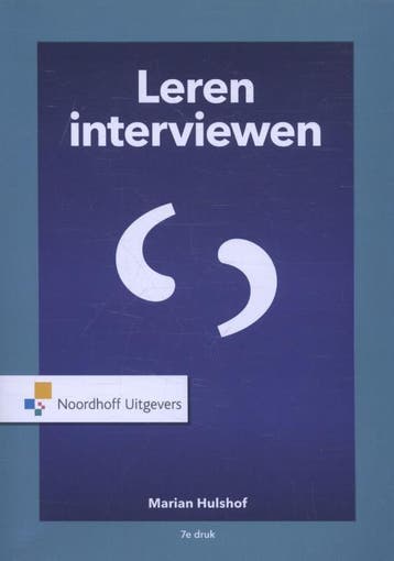 Leren interviewen 9789001862565, Boeken, Verzenden, Zo goed als nieuw
