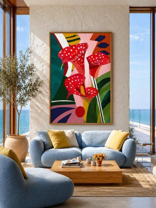 Xandro Peña - Red Symphony-XL, Antiek en Kunst, Kunst | Designobjecten
