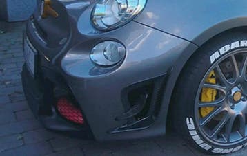 Fiat 500 595 Abarth carbon voorbumper luchtinlaat canard, Verzenden