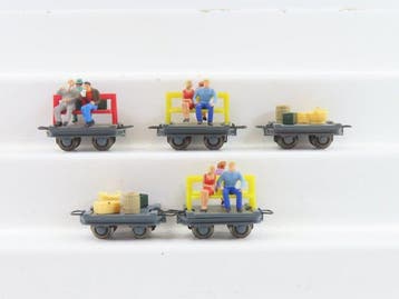 Roco H0e - 34512 - Modeltrein goederenwagon (2) - 5x, Nieuw