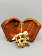 Binnacle-kompas - Hout, Messing - Sextant –