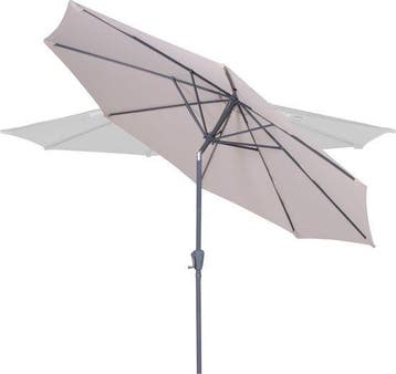 2dekans | VONROC Premium Stokparasol Recanati Ø300cm – Incl., Ophalen of Verzenden, Zo goed als nieuw