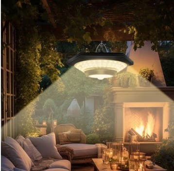 Solar Hanglamp – 228 LED’s, Bewegingssensor, Waterdicht, 360, Verzenden, Nieuw