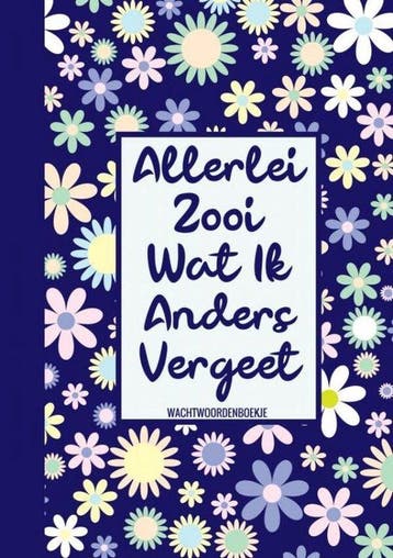 9789464650822 Wachtwoorden Boek Bloemmotief - Allerlei Zo..., Verzenden, Nieuw, Wachtwoordenboekjes & Meer