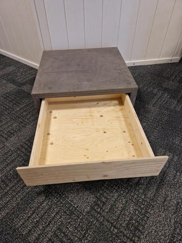 Laag verrijdbaar meubel 67x69x26cm, hout, gebruikt, Zakelijke goederen, Ophalen of Verzenden, Gebruikt, Overige typen