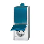 Busch Jaeger Ocean combinatie wissel + wandcontactdoos IP44, Ophalen of Verzenden, Nieuw