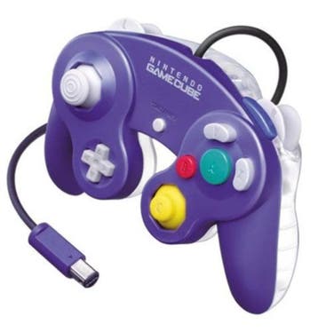 Gamecube Controller Transparant Paars Origineel, Spelcomputers en Games, Ophalen of Verzenden, Zo goed als nieuw