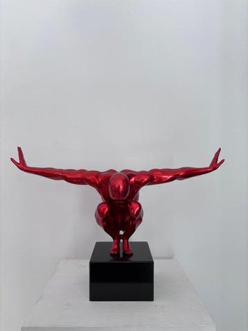 sculptuur, Atleta - 32 cm - Hars, Marmer, Huis en Inrichting, Nieuw