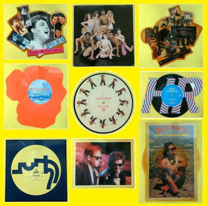 Various Artists - Great collection of 7 x Shaped picture, Cd's en Dvd's, Vinyl Singles
