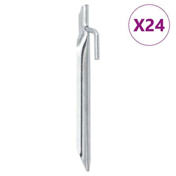 vidaXL Tentharingen 24 st V-vormig Ø20 mm 17 cm, Verzenden, Nieuw