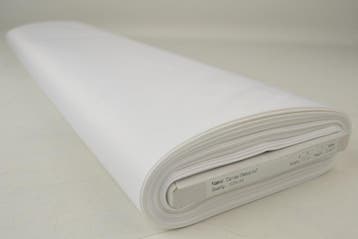 Witte waterafstotende canvas stof  - 10 of 50 meter rol, 120 cm of meer, Wit, Ophalen of Verzenden, Polyester