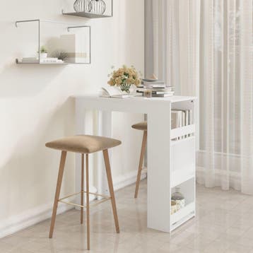 vidaXL Bartafel met opbergrek 102x50x103,5 cm bewerkt hout, Verzenden, Nieuw