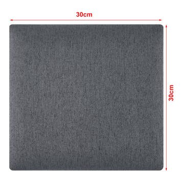 Gestoffeerde wandpanelen Carpino set van 4 stof 30x30 cm don, Verzenden, Nieuw