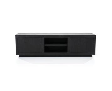 TV meubel Helsinki 160 cm - zwart | Eleonora, Huis en Inrichting, Kasten | Televisiemeubels, Ophalen of Verzenden, Nieuw
