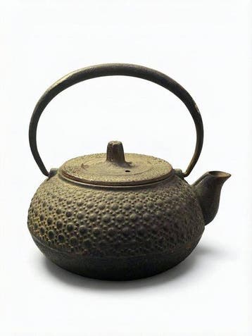 Nanbu Tekki - Iwachu - Theepot - IJzer - Kleine gietijzeren, Antiek en Kunst