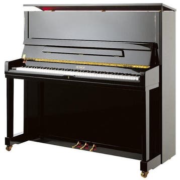 Petrof P 131 M1 PE messing piano, Nieuw, Zwart, Piano