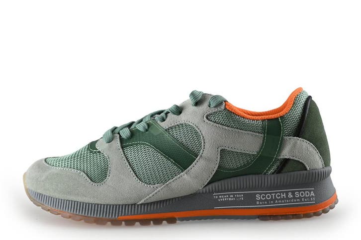 Scotch & Soda Sneakers in maat 42 Groen, Kleding | Heren, Schoenen, Overige kleuren, Zo goed als nieuw, Sneakers of Gympen, Verzenden